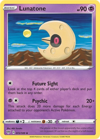 Lunatone (SWSH03: Darkness Ablaze) Light Play