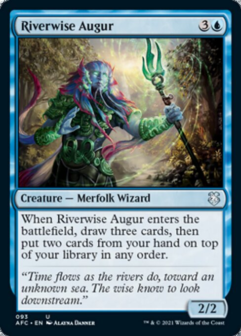 Riverwise Augur (Commander 2021 Forgotten Realms) Light Play