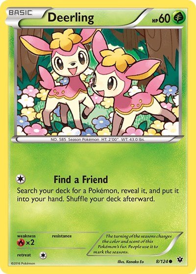 Deerling (XY - Fates Collide) Light Play