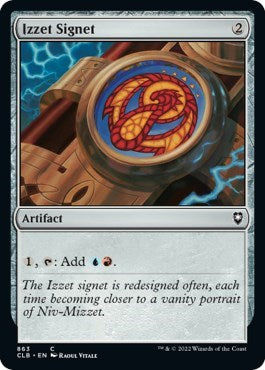 Izzet Signet (Commander Legends: Battle for Baldur's Gate) Light Play