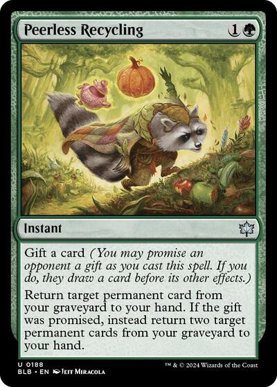 Peerless Recycling (Bloomburrow) Light Play Foil