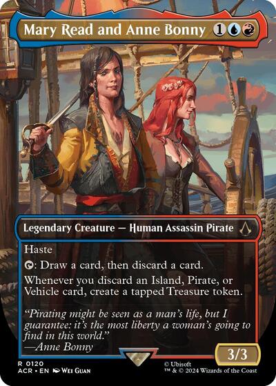 Mary Read and Anne Bonny (Borderless) (Universes Beyond: Assassin's Creed) Light Play Foil