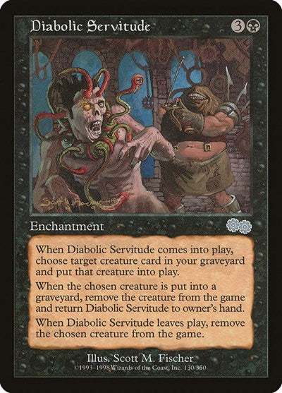 Diabolic Servitude (Urza's Saga) Medium Play
