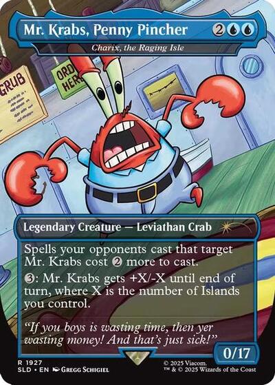 Mr. Krabs, Penny Pincher - Charix, the Raging Isle (Secret Lair) Light Play