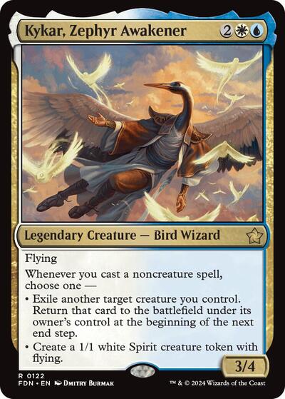 Kykar, Zephyr Awakener (Foundations) Light Play Foil