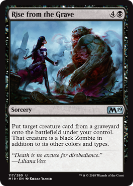 Rise from the Grave (Magic 2019 Core Set) Light Play