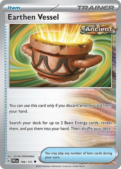 Earthen Vessel (SV: Prismatic Evolutions) Light Play Reverse Holofoil