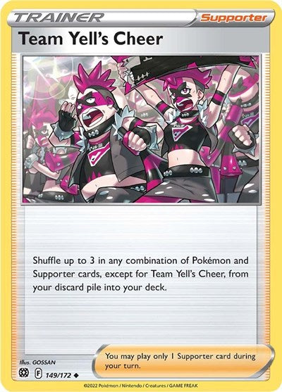 Team Yell's Cheer (SWSH09: Brilliant Stars) Light Play