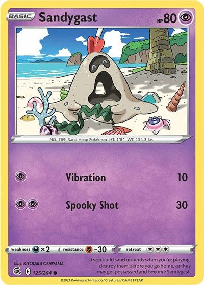 Sandygast (SWSH08: Fusion Strike) Damaged / Poor