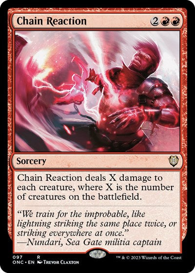 Chain Reaction (Commander: Phyrexia: All Will Be One) Light Play