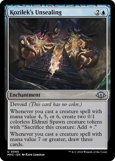 Kozilek's Unsealing (Modern Horizons 3) Medium Play