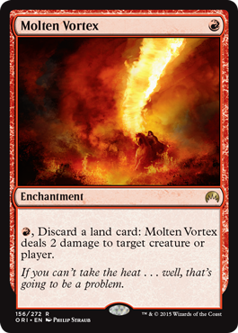 Molten Vortex (Magic Origins) Heavy Play Foil