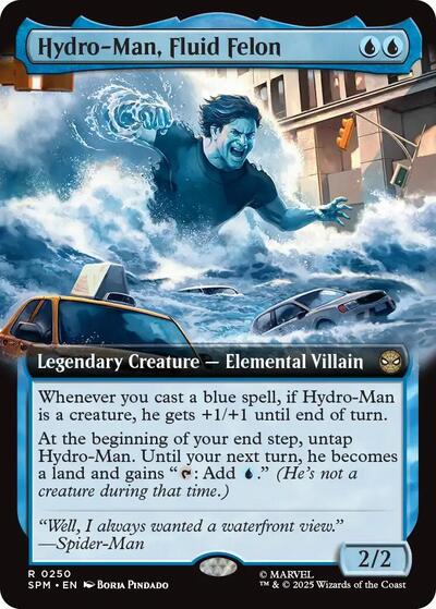 Hydro-Man, Fluid Felon (Extended Art) (Marvel's Spider-Man) Light Play