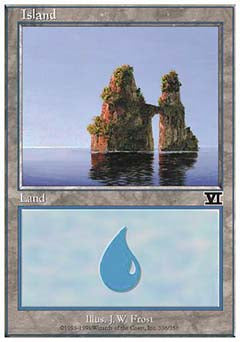 Island (336) (Classic 6th Edition) Heavy Play