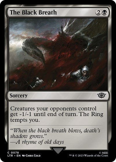 The Black Breath (Universes Beyond: The Lord of the Rings: Tales of Middle-earth) Light Play Foil