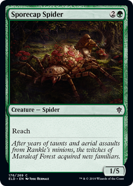 Sporecap Spider (Throne of Eldraine) Light Play Foil