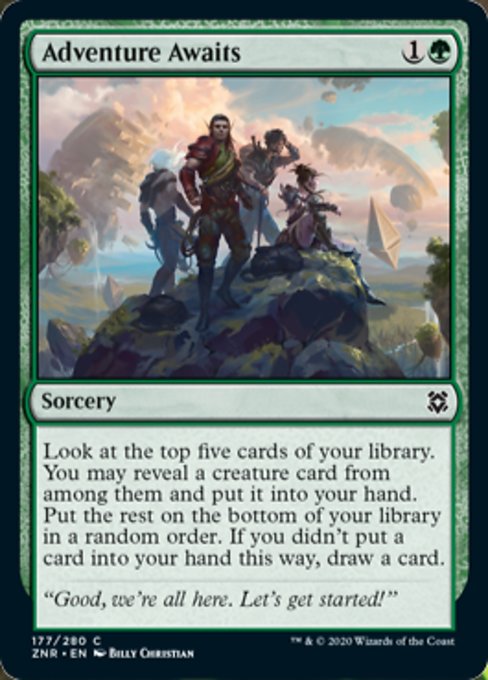 Adventure Awaits (Zendikar Rising) Light Play Foil