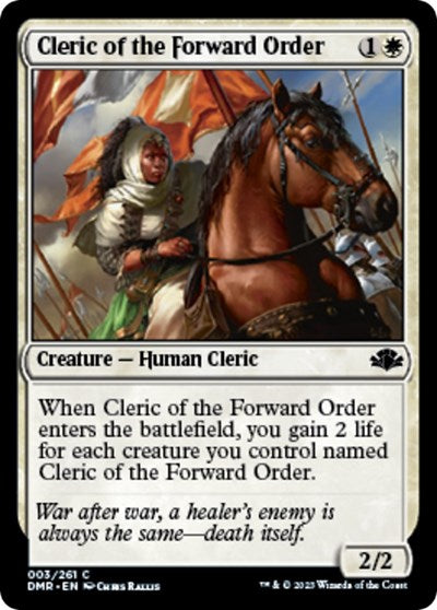 Cleric of the Forward Order (Dominaria Remastered) Light Play