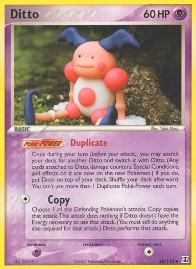 Ditto - 038/113 (Mr. Mime) (Delta Species) Light Play