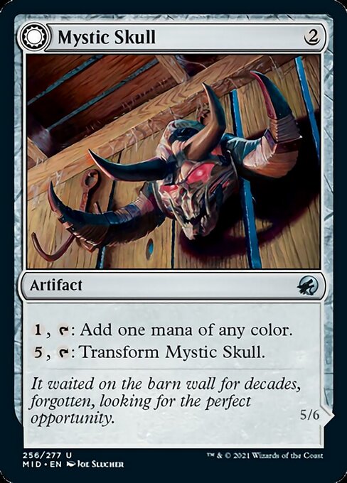 Mystic Skull / Mystic Monstrosity (Innistrad: Midnight Hunt) Light Play