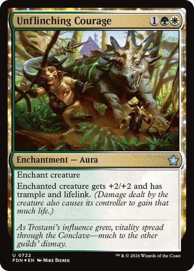 Unflinching Courage (Foundations) Light Play Foil