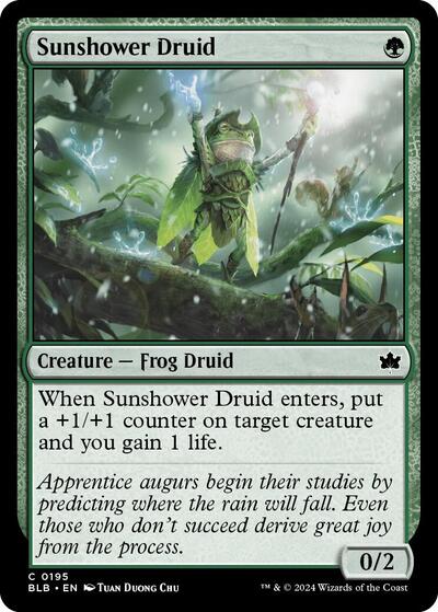 Sunshower Druid (Bloomburrow) Light Play