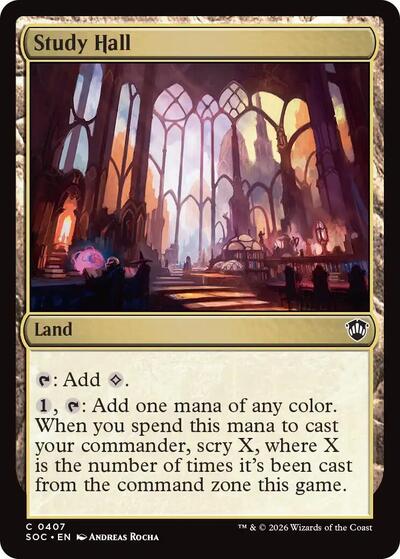 Study Hall (Commander: Secrets of Strixhaven) Light Play