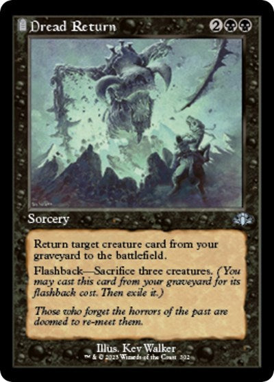 Dread Return (Retro Frame) (Dominaria Remastered) Light Play