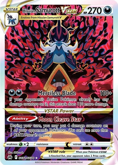 Hisuian Samurott VSTAR (Crown Zenith: Galarian Gallery) Near Mint Holofoil