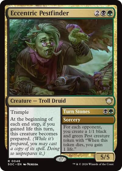 Eccentric Pestfinder (Commander: Secrets of Strixhaven) Light Play