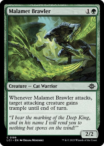 Malamet Brawler (The Lost Caverns of Ixalan) Light Play