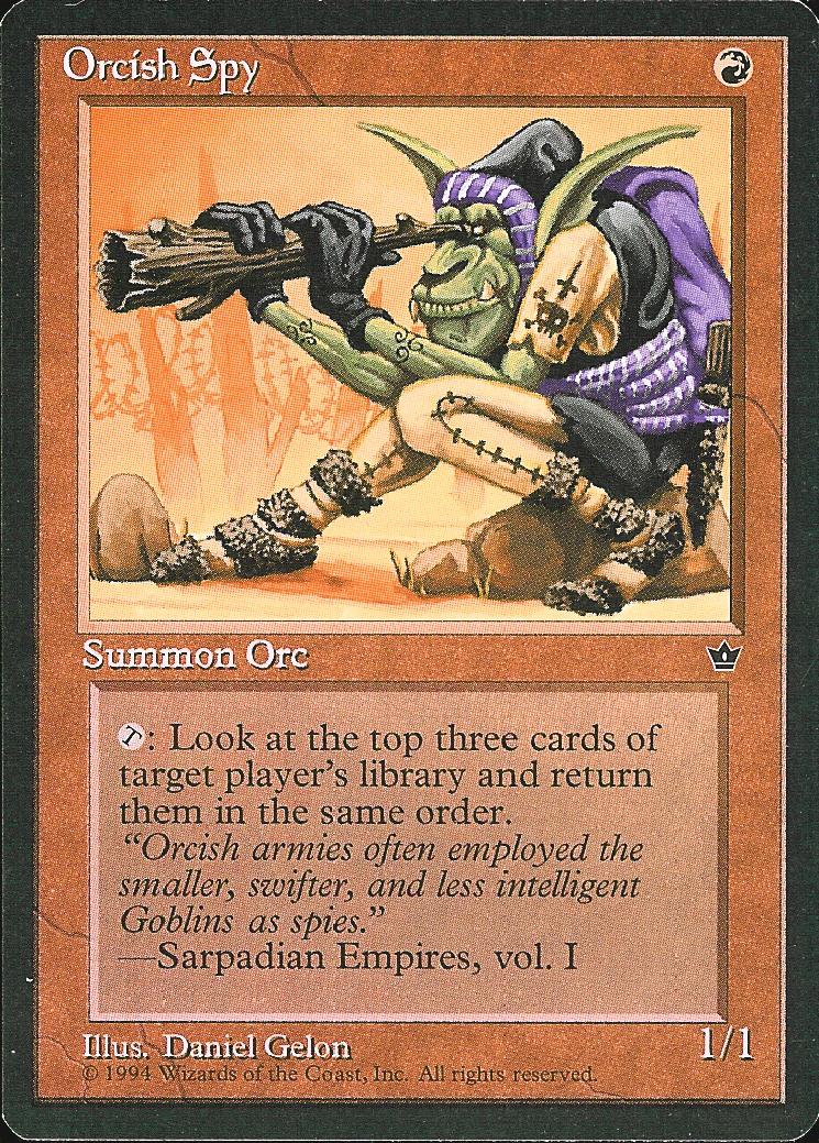 Orcish Spy (Gelon) (Fallen Empires) Light Play