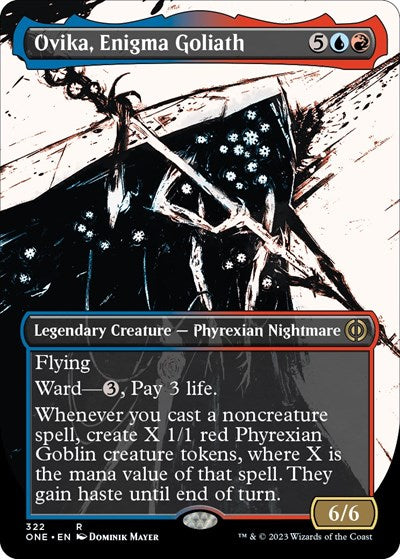 Ovika, Enigma Goliath (Showcase) (Phyrexia: All Will Be One) Light Play Foil