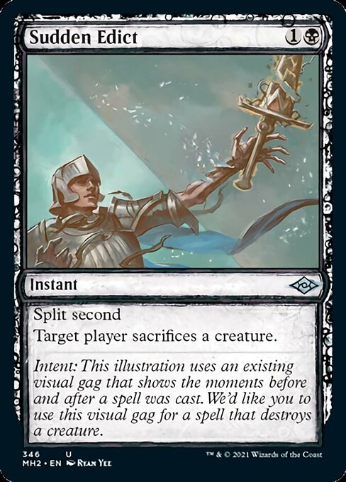Sudden Edict (Showcase) (Modern Horizons 2) Light Play