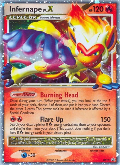 Infernape LV.X - DP10 (Diamond and Pearl Promos) Damaged / Poor Holofoil