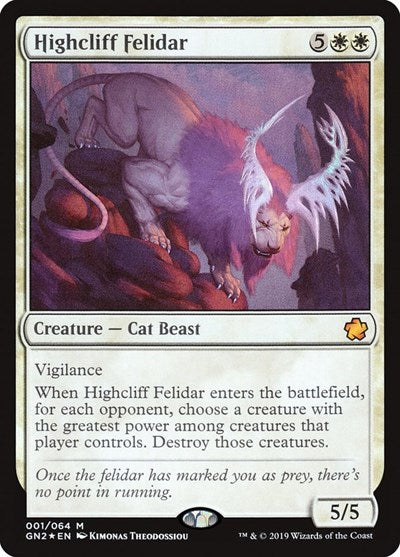 Highcliff Felidar (Magic Game Night 2019) Light Play