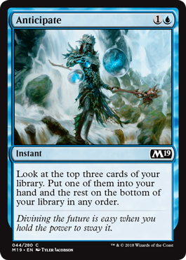Anticipate (Magic 2019 Core Set) Light Play