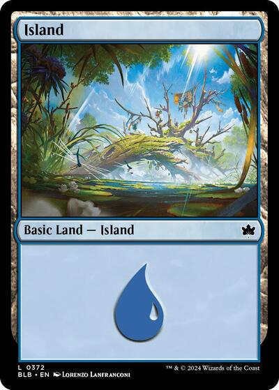 Island (0372) (Bloomburrow) Light Play
