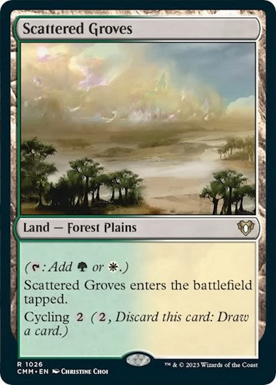Scattered Groves (Commander Masters) Light Play
