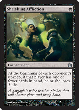 Shrieking Affliction (Return to Ravnica) Light Play Foil