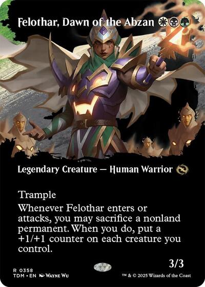 Felothar, Dawn of the Abzan (Borderless) (Tarkir: Dragonstorm) Light Play