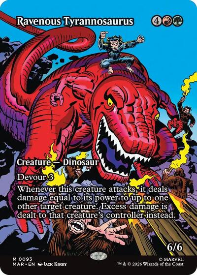 Ravenous Tyrannosaurus (Borderless) (Marvel Eternal-Legal) Near Mint Foil