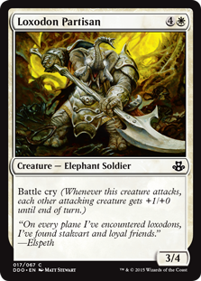 Loxodon Partisan (Duel Decks: Kiora vs Elspeth) Light Play