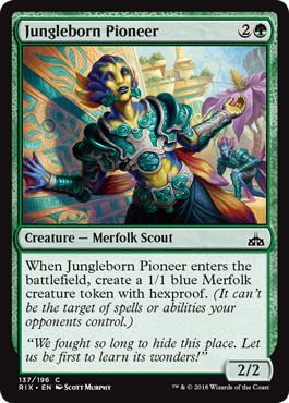 Jungleborn Pioneer (Rivals of Ixalan) Light Play
