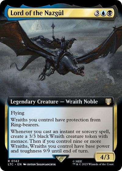 Lord of the Nazgul (Extended Art) (Commander: The Lord of the Rings: Tales of Middle-earth) Near Mint