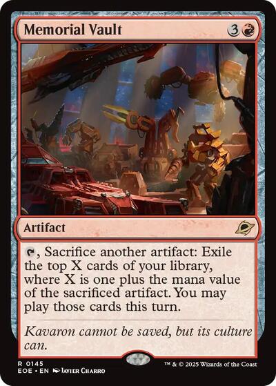Memorial Vault (Edge of Eternities) Light Play Foil