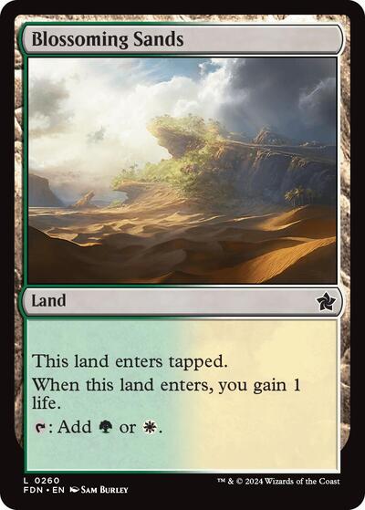 Blossoming Sands (Foundations) Light Play Foil