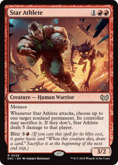 Star Athlete (Commander: Duskmourn: House of Horror) Light Play
