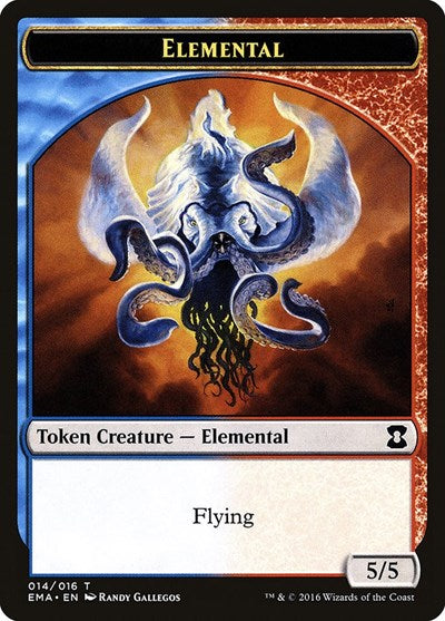 Elemental Token (Multicolor) (Eternal Masters) Light Play