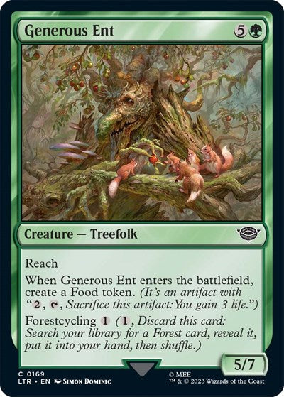 Generous Ent (Universes Beyond: The Lord of the Rings: Tales of Middle-earth) Light Play Foil
